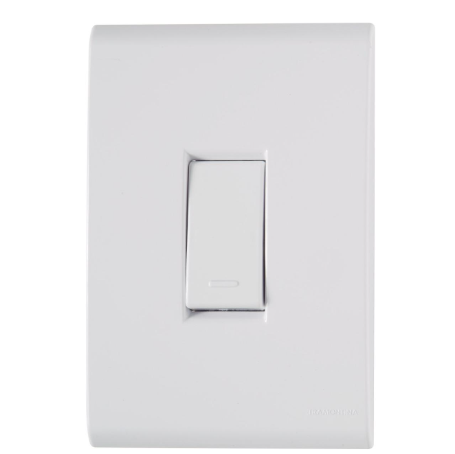 Conjunto Interruptor 1 Tecla Simples 10A - Modelo Liz