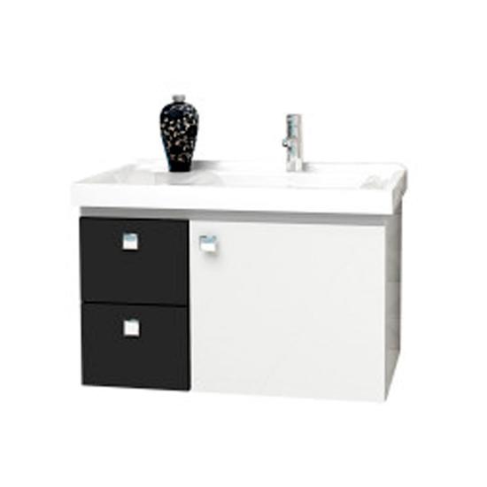 Gabinete para Banheiro Moara - MDF - Preto - 60cm