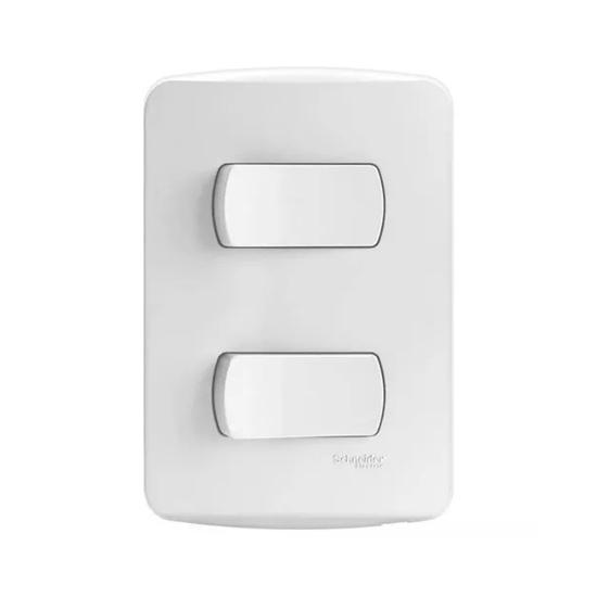 Conjunto Interruptor com 2 Teclas Simples - Modelo Decor