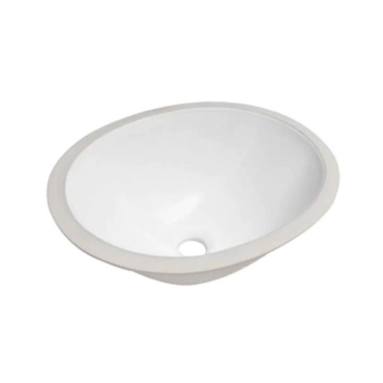 Cuba de Embutir Oval Branca - 39cm x 30cm