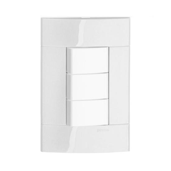 Conjunto Interruptor com 3 Teclas Simples - Modelo Decor