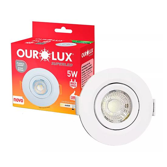 Spot Led Semi-Embutir Redondo - 5W - Luz Branca