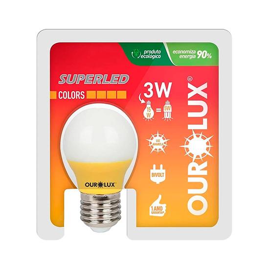 Lâmpada Led Amarela - 3W - 3000K