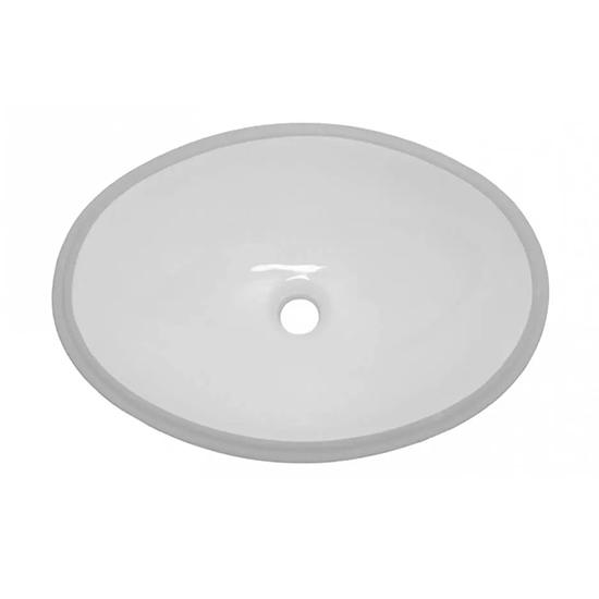 Cuba de Embutir Oval Branca - 50cm x 38cm