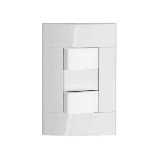 Conjunto Interruptor com 2 Teclas Paralelas - Modelo Decor